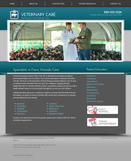 Avian & Exotic Website Preview #10