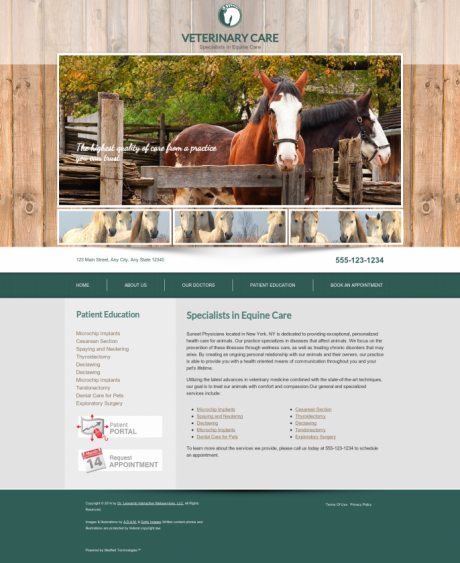 Equine Website Preview #12