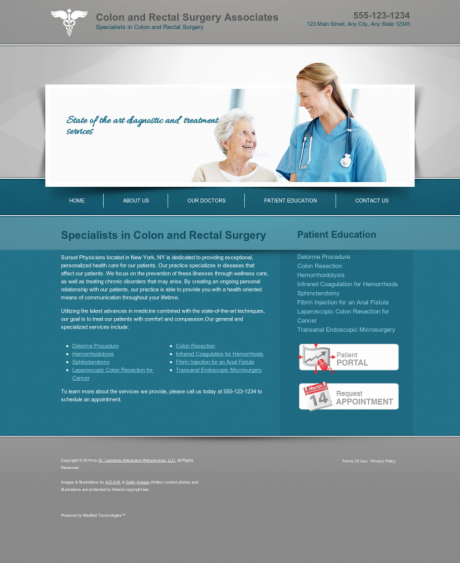 Colon & Rectal Surgery Website Preview #4
