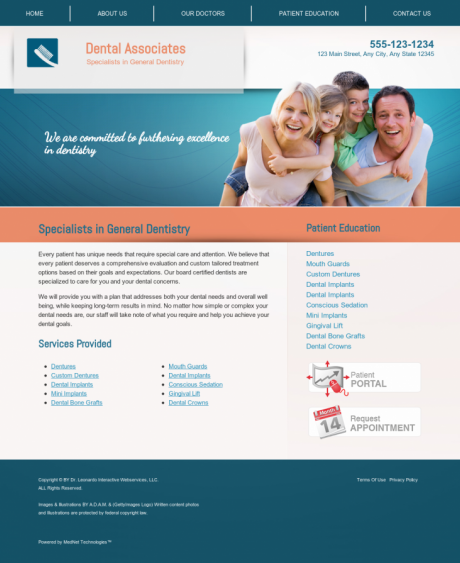 General & Family Dentistry Website Preview #16