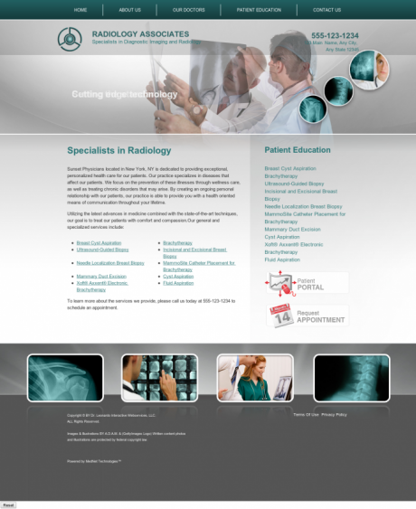 Radiology Website Preview #7