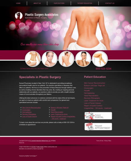 Plastic Surgery Website Preview #5