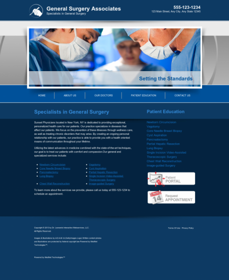 General Surgery Website Preview #10