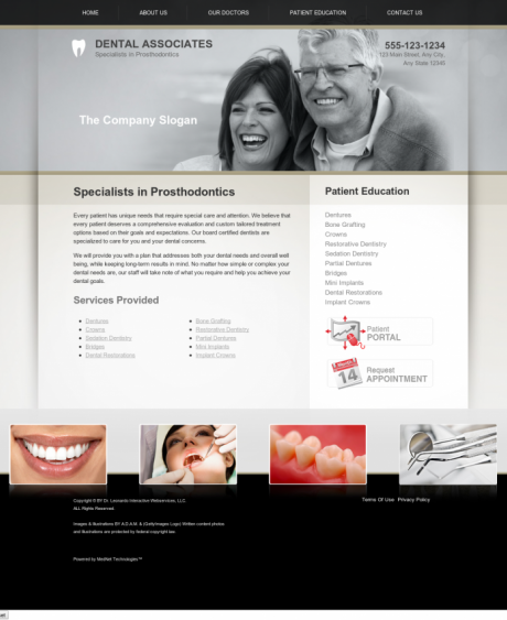 Prosthodontics Website Preview #4