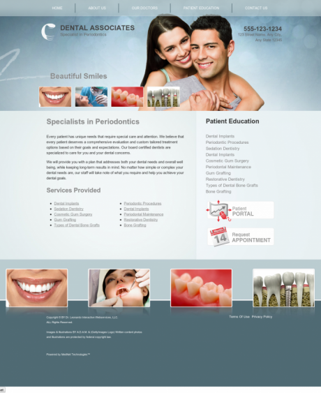 Periodontics Website Preview #6