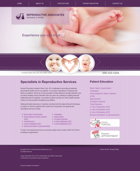 Reproductive Services Website Preview #6