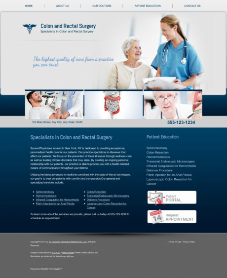 Colon & Rectal Surgery Website Preview #6