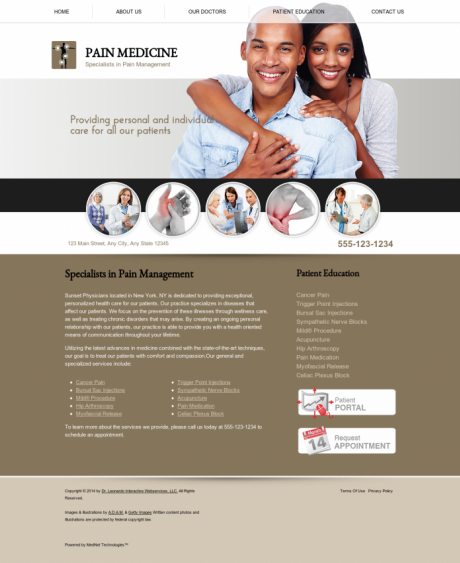 Pain Medicine Website Preview #7