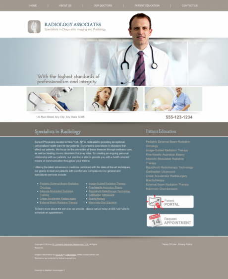 Radiology Website Preview #8