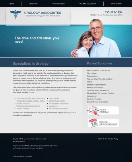 Urology Website Preview #9