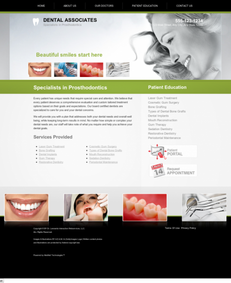 Prosthodontics Website Preview #6