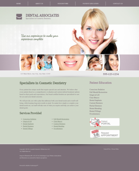 Cosmetic Dentistry Website Preview #7