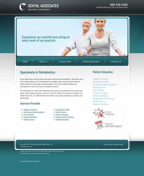 Periodontics Website Preview #7