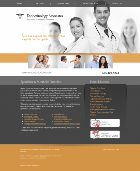 Endocrinology Website Preview #1