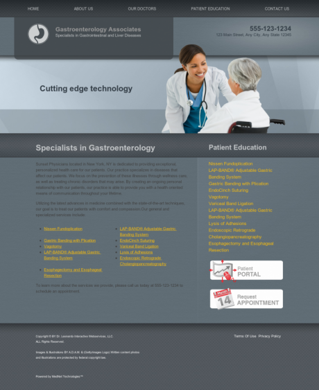 Gastroenterology Website Preview #7