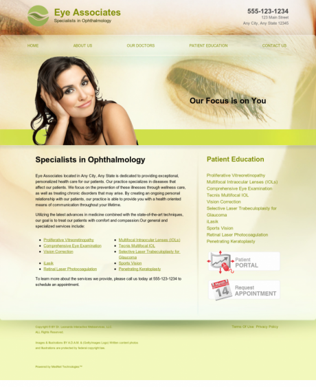 Ophthalmology Website Preview #19