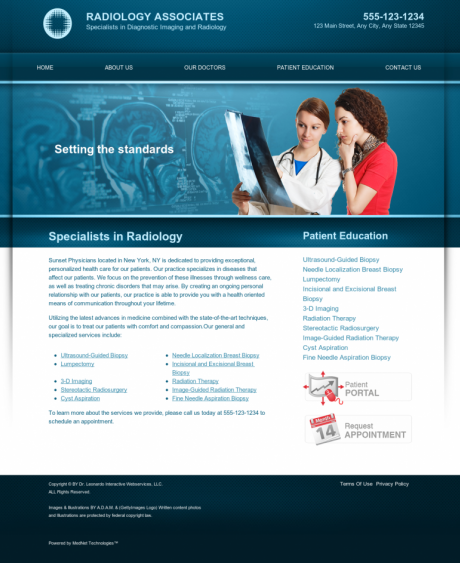 Radiology Website Preview #10