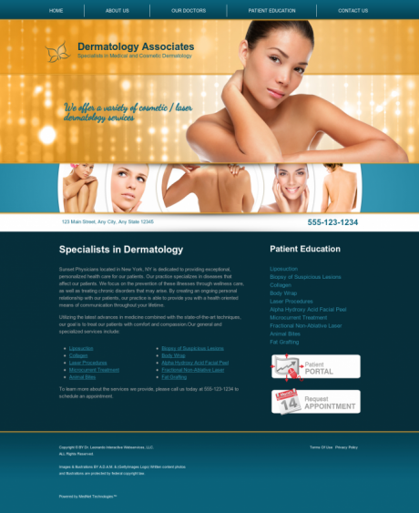 Dermatology Website Preview #7
