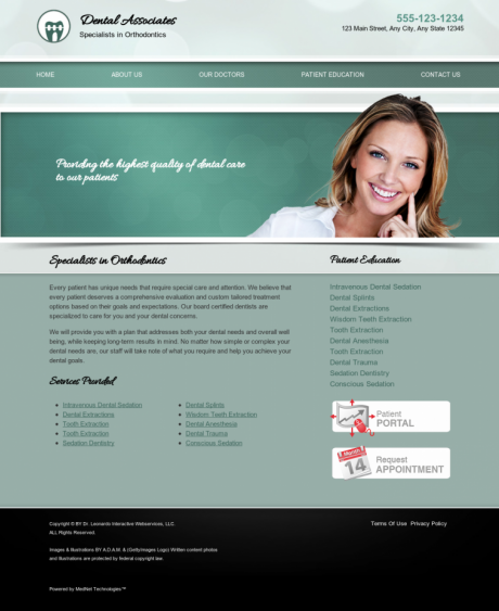 Orthodontics Website Preview #8