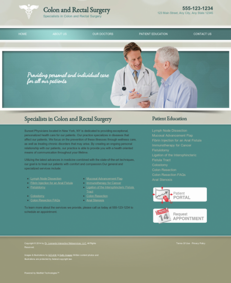 Colon & Rectal Surgery Website Preview #8