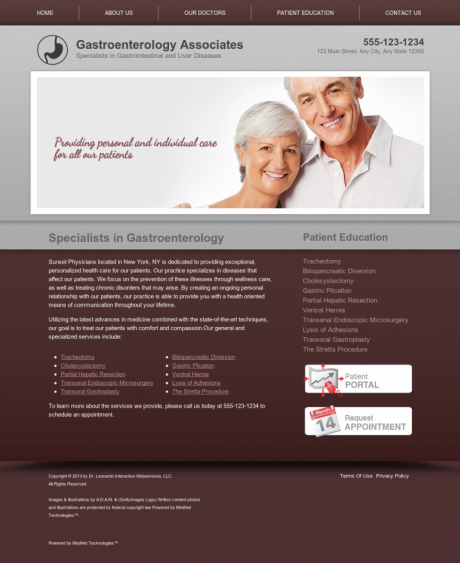 Gastroenterology Website Preview #8