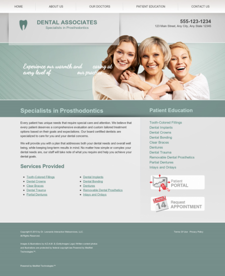 Prosthodontics Website Preview #7