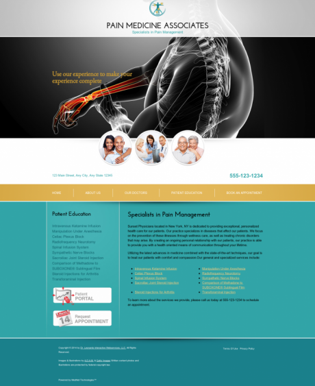 Pain Medicine Website Preview #8