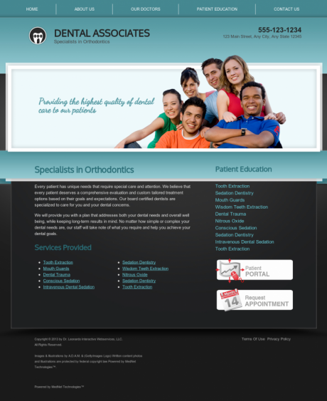 Orthodontics Website Preview #11