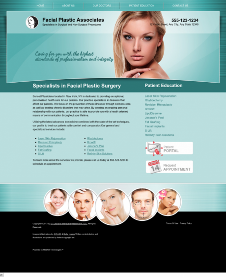 Facial Plastic Surgery Website Preview #7
