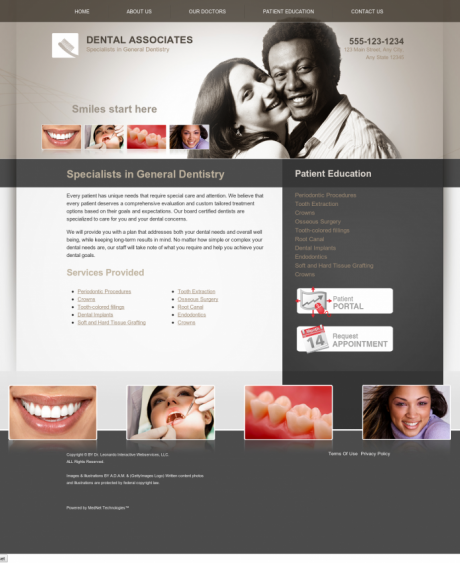 General & Family Dentistry Website Preview #6