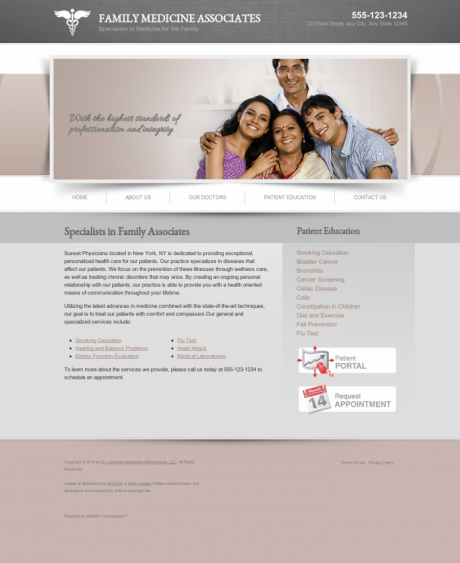 Family Medicine Website Preview #5