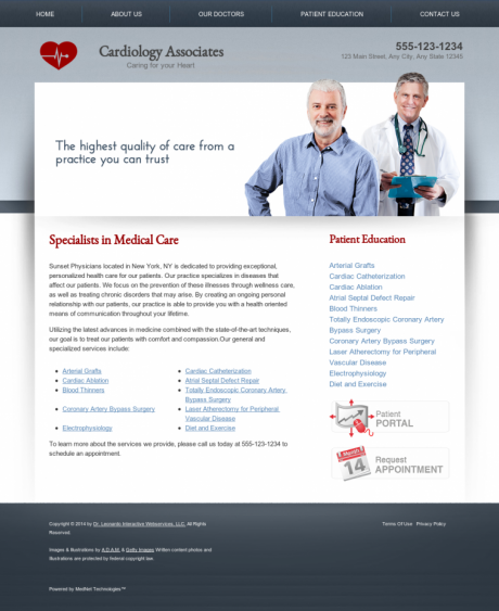 Cardiovascular Website Preview #8