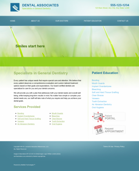 General & Family Dentistry Website Preview #9