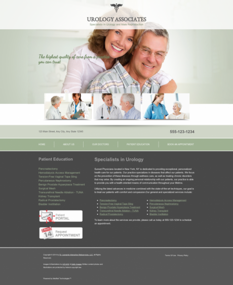 Urology Website Preview #1