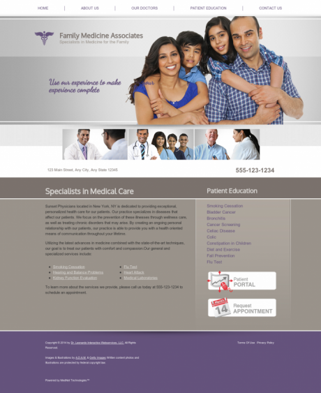Family Medicine Website Preview #6
