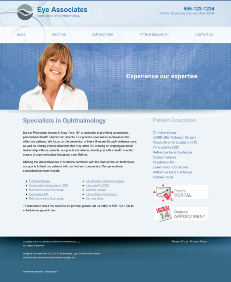 Ophthalmology Website Preview #20