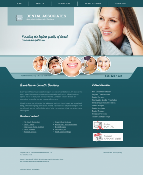 Cosmetic Dentistry Website Preview #9