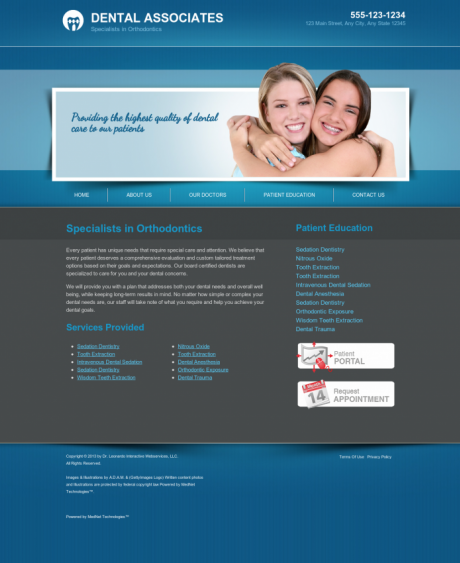 Orthodontics Website Preview #12