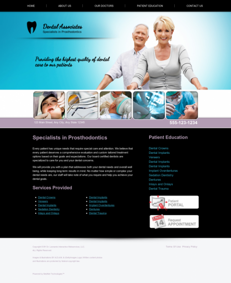 Prosthodontics Website Preview #8