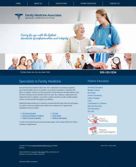 Family Medicine Website Preview #8