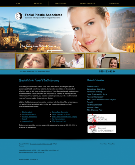 Facial Plastic Surgery Website Preview #9