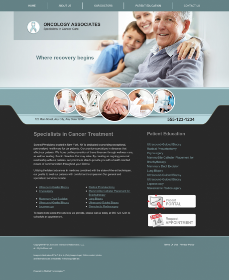 Oncology Website Preview #9
