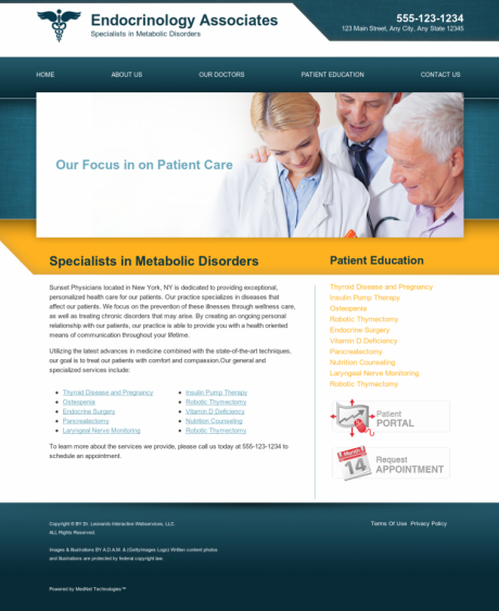 Endocrinology Website Preview #5