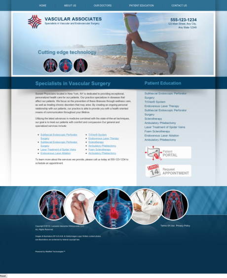 Vascular Website Preview #12