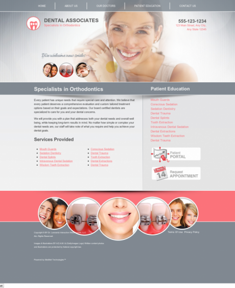 Orthodontics Website Preview #14