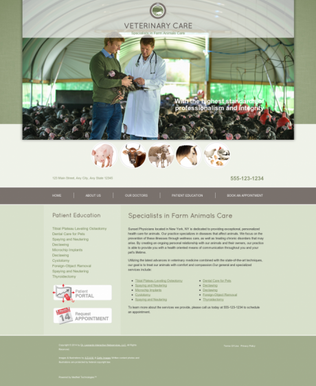 Avian & Exotic Website Preview #11