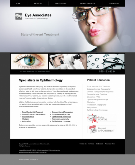Ophthalmology Website Preview #12