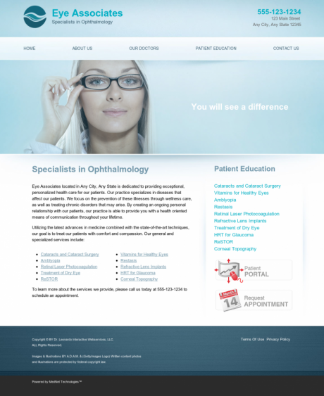 Ophthalmology Website Preview #18