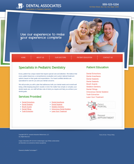 Pediatric Dentistry Website Preview #11