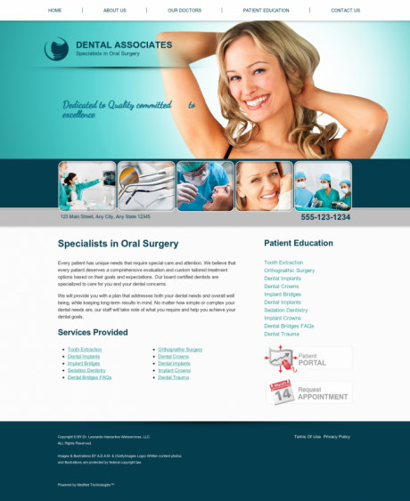 Oral Surgery Website Preview #11
